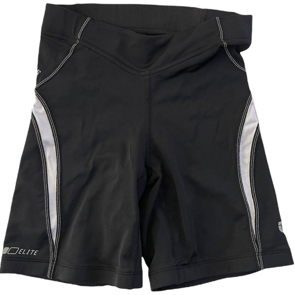 Pearl Izumi Women’s XS elite series black spandex shorts Back Zip Pocket #7371